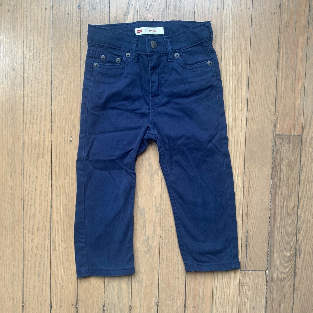 Levi's Boys Dark Blue Stretch Jeans Sz 18M